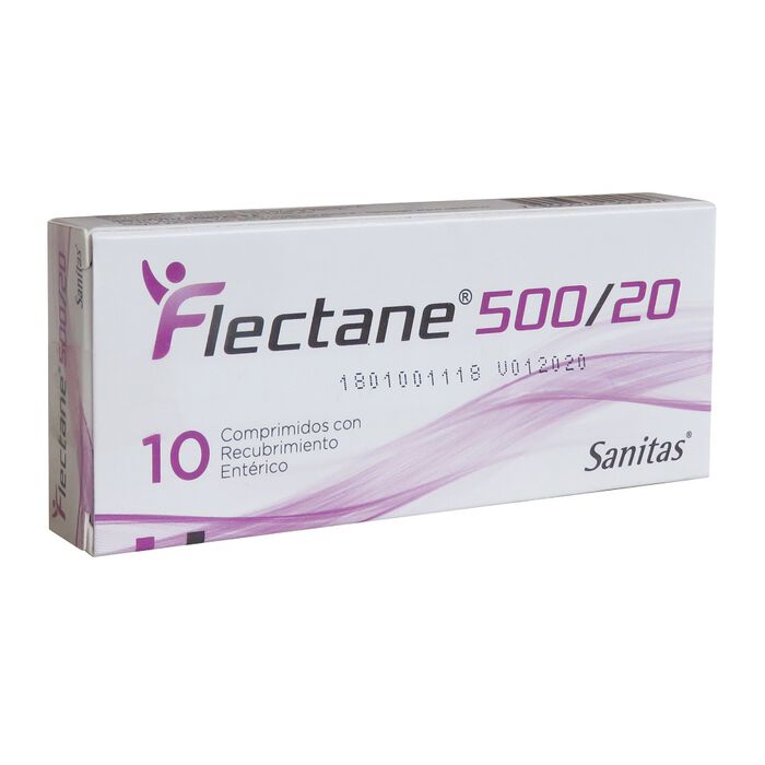 Flectane 500/20 (naproxeno / esomeprazol) x 10 com. Lab Sanitas