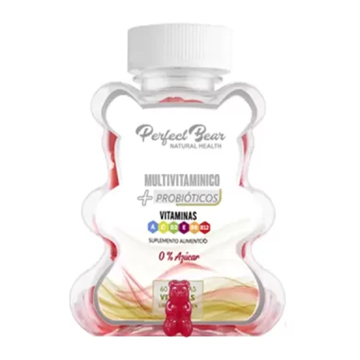 Multivitaminico (Vitamina A,C,D,E,B6,B12) x 60 gomitas Perfect Bear