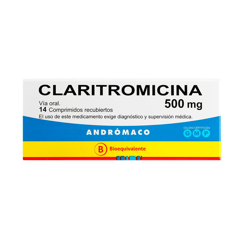 Claritromicina 500 mg x 14 Comp.Rec BE