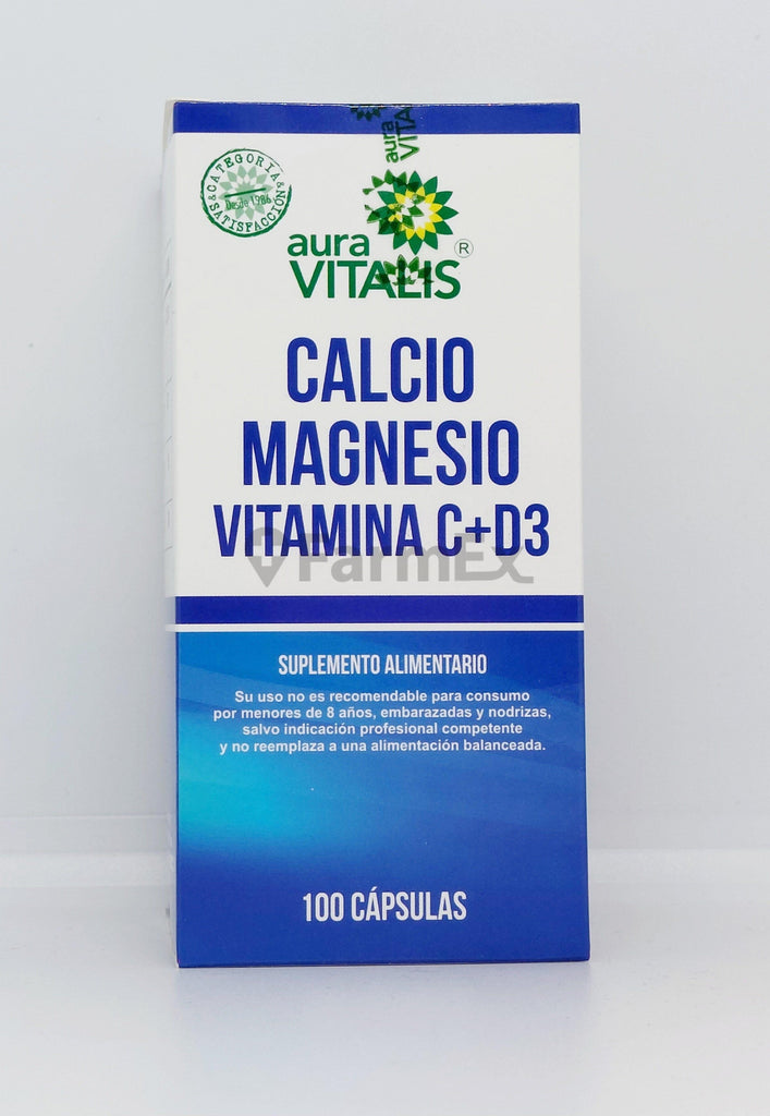 Caps. Calcio Magnesio Vit C-D3 100 caps