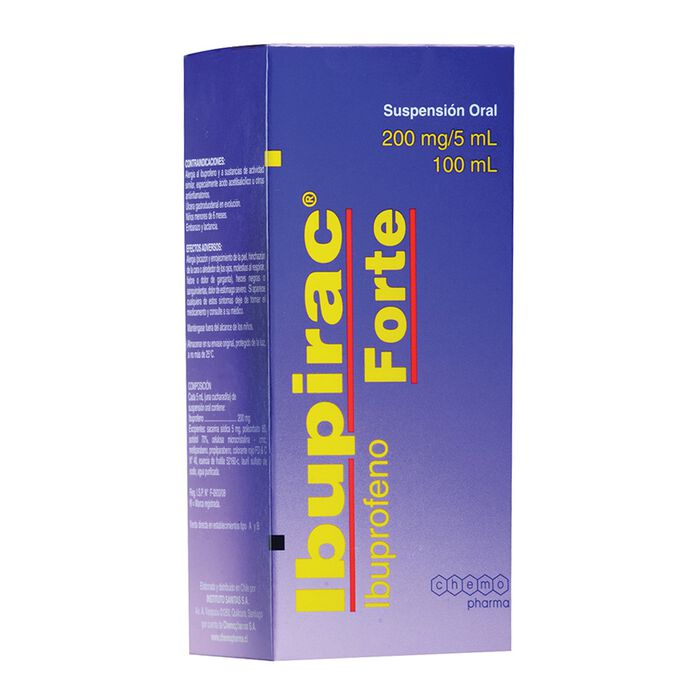 Ibupirac Forte (Ibuprofeno) 200mg/5ml x 100ml Chemo Pharma