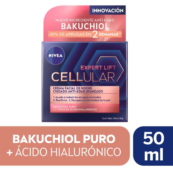 Crema Facial Cellular Expert Lift Noche x 50 mL Nivea