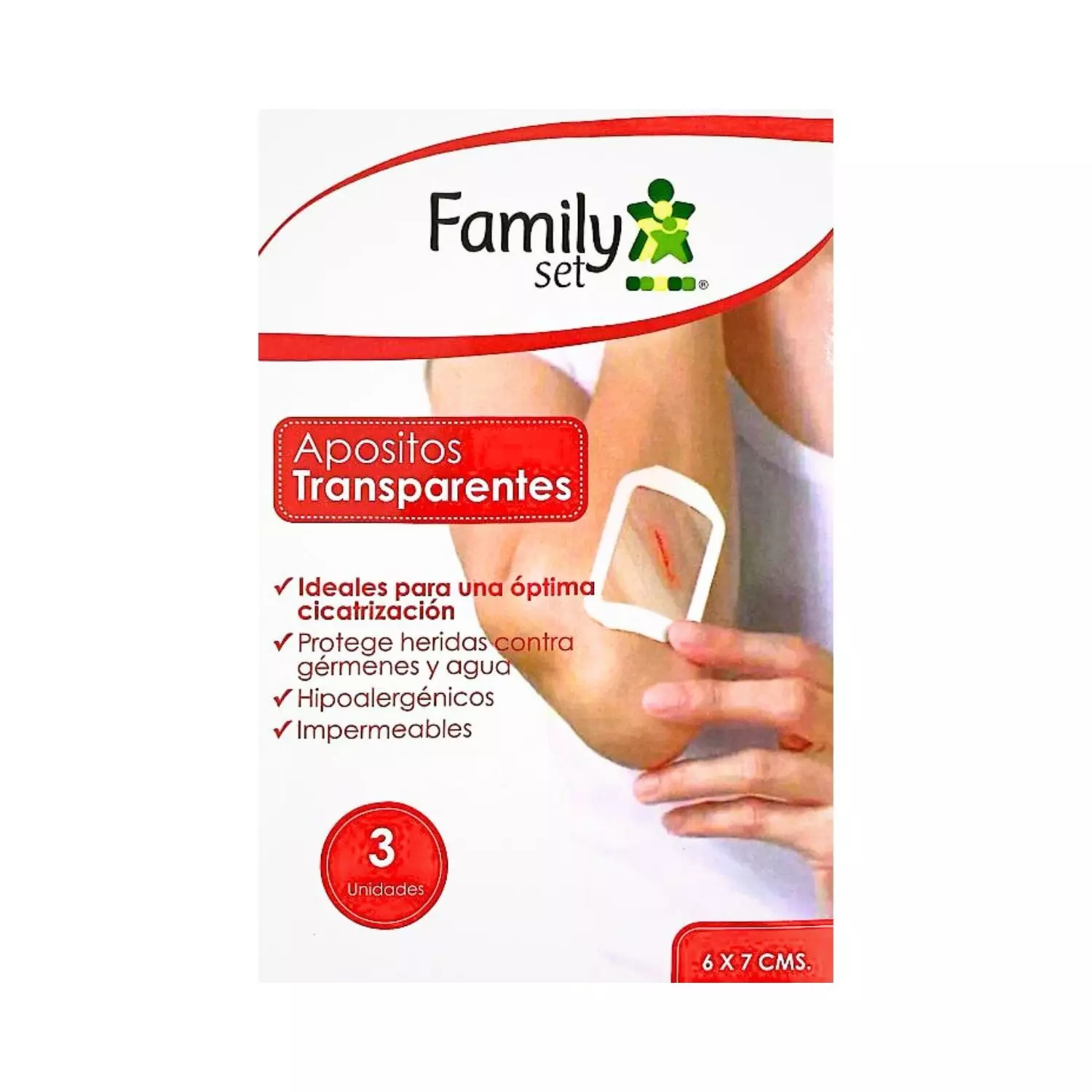 Apósitos Transparentes 6x7 cm x 3U Family set