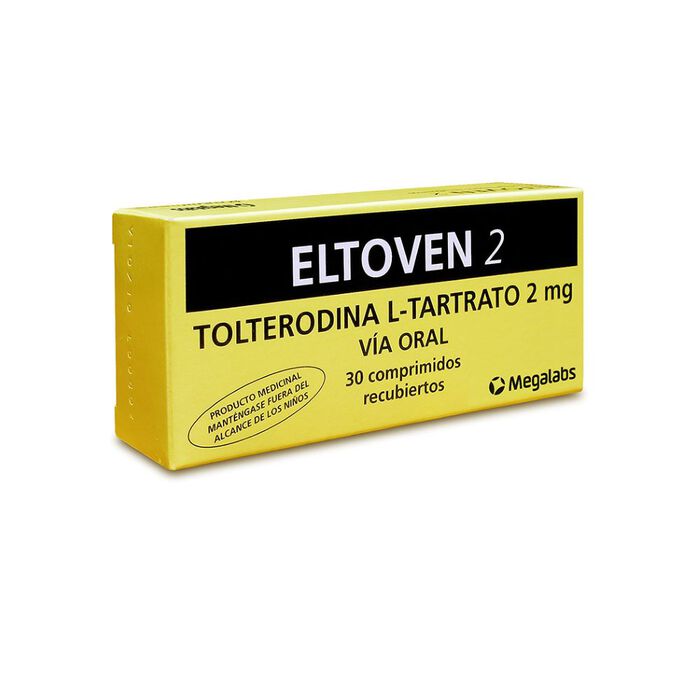 Eltoven 2 (Tolterodina L-tartrato 2mg) x 30 comp Megalabs