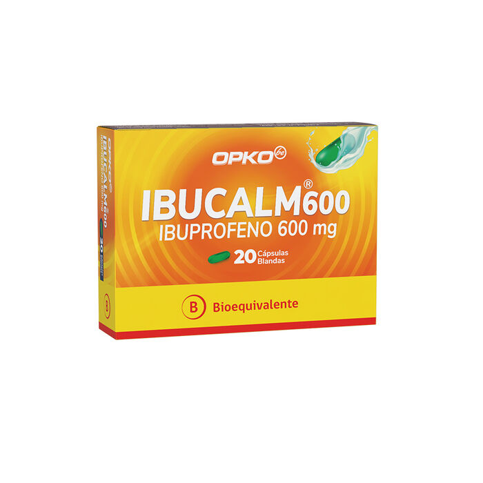 Ibucalm (Ibuprofeno) 600 mg x 20 caps bland Opko