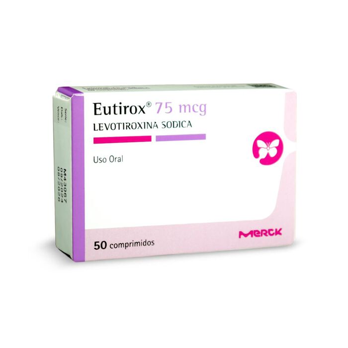Eutirox (Levotiroxina) 75 mcg x 50 comp Merck