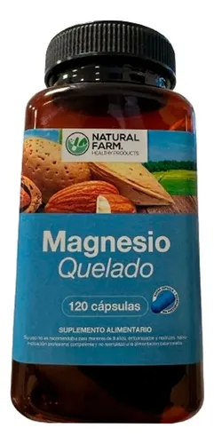 Magnesio Quelado 120 caps Natural Farm