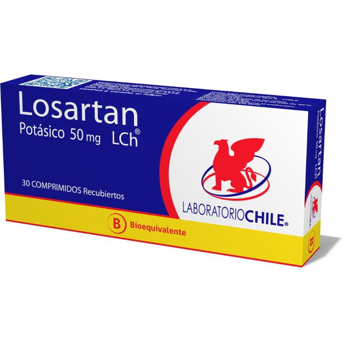 Losartán 50 mg x 30 Comp. Rec. Lab. Chile