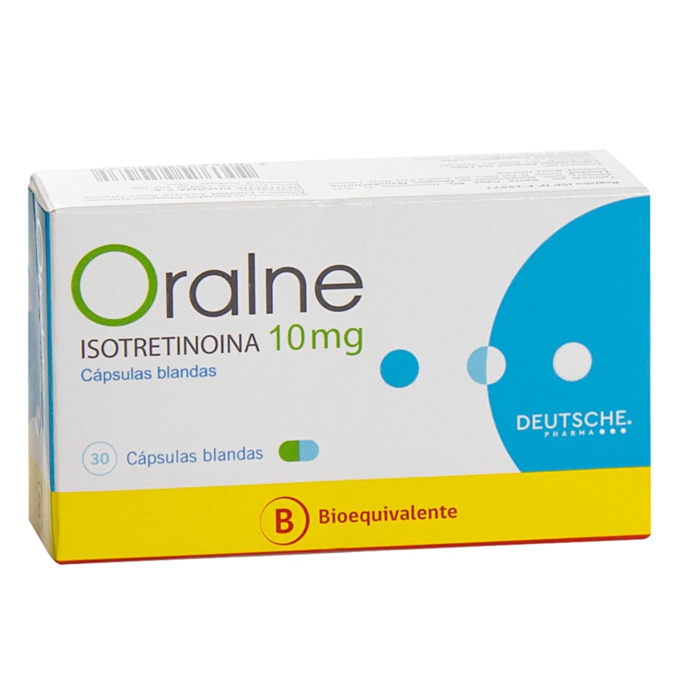 Isotretinoina 10mg x 30 cap.blandas. Lab. Chile