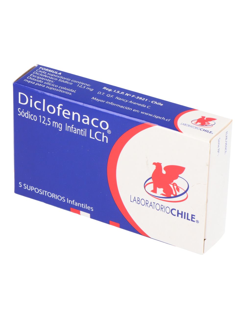 Diclofenaco sódico 12.5 mg x 5 Sup. infantil BE