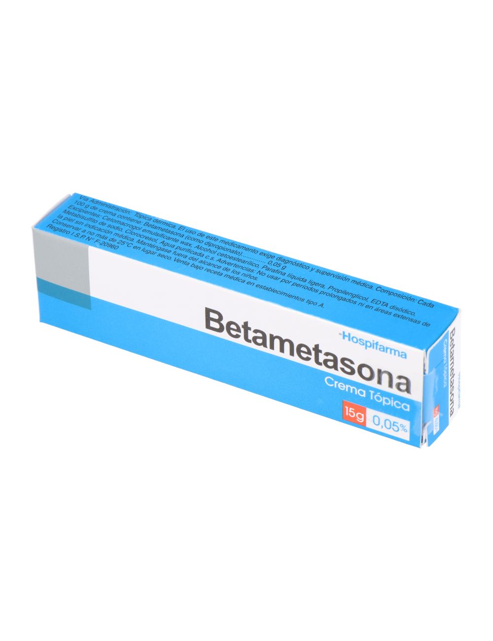 Betametasona 0.05% x 15 g crema tópica BE