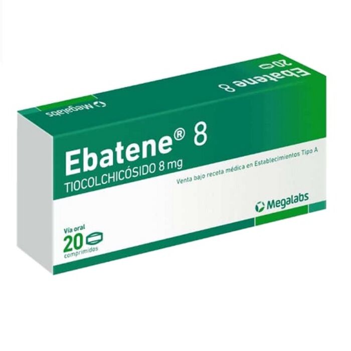 Ebatene (Tiocolchicosido) 8 mg x 20 comp Megalabs