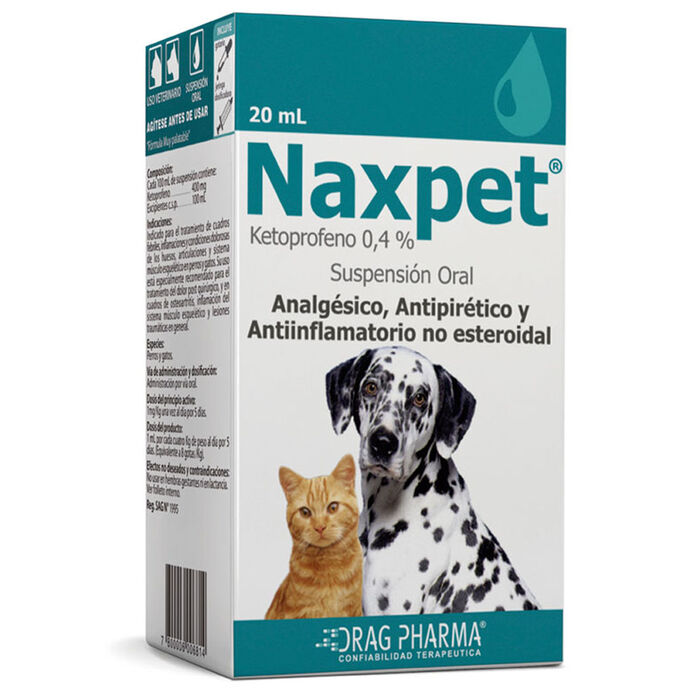 Naxpet ( Ketoprofeno 0,4%) 20 ml susp. Drag pharma
