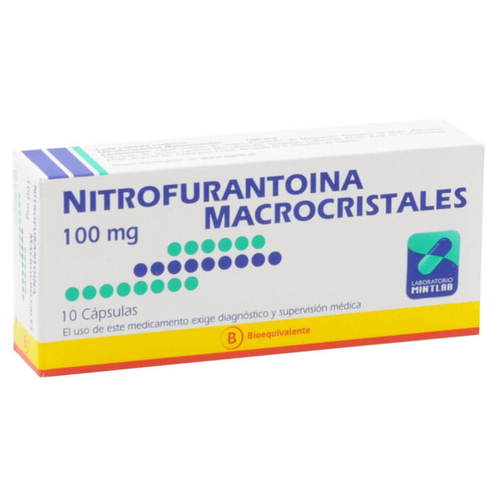 Nitrofurantoina 100 mg x 10 Cap Mintlab