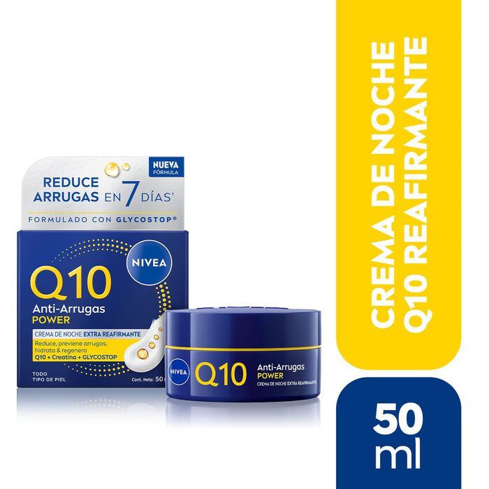 Crema Facial Antiarrugas Noche Q10 Power 50 ml