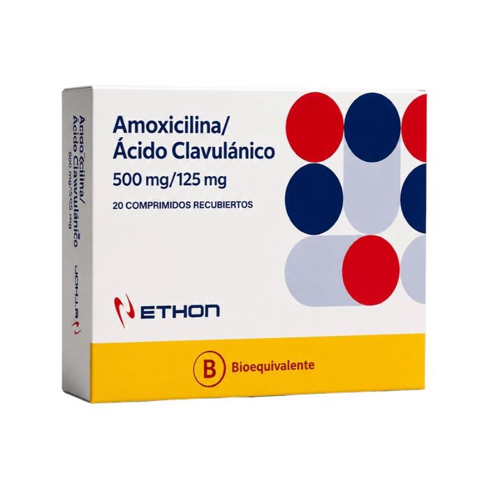Amoxicilina + Ácido clavulánico 500/125 x 20 Comp BE