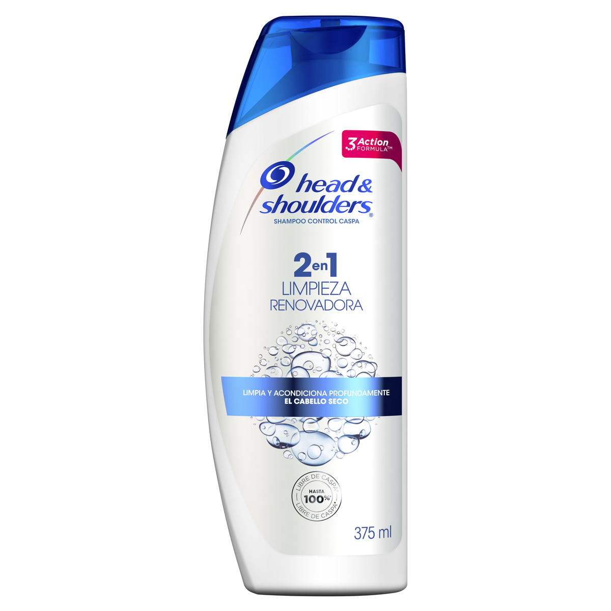 Head Shoulders Shampoo 2 en 1 375 ml limpieza renovadora