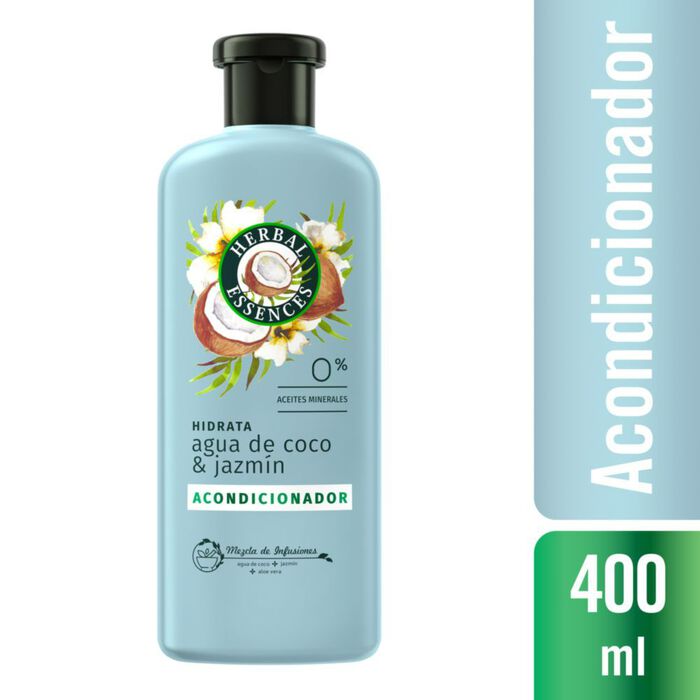 Herbal Essences Acondicionador Agua de Coco x 400 mL