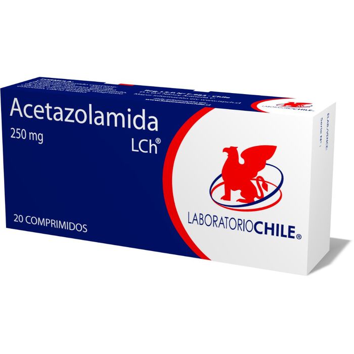 Acetazolamida 250 mg x 20 Comp BE