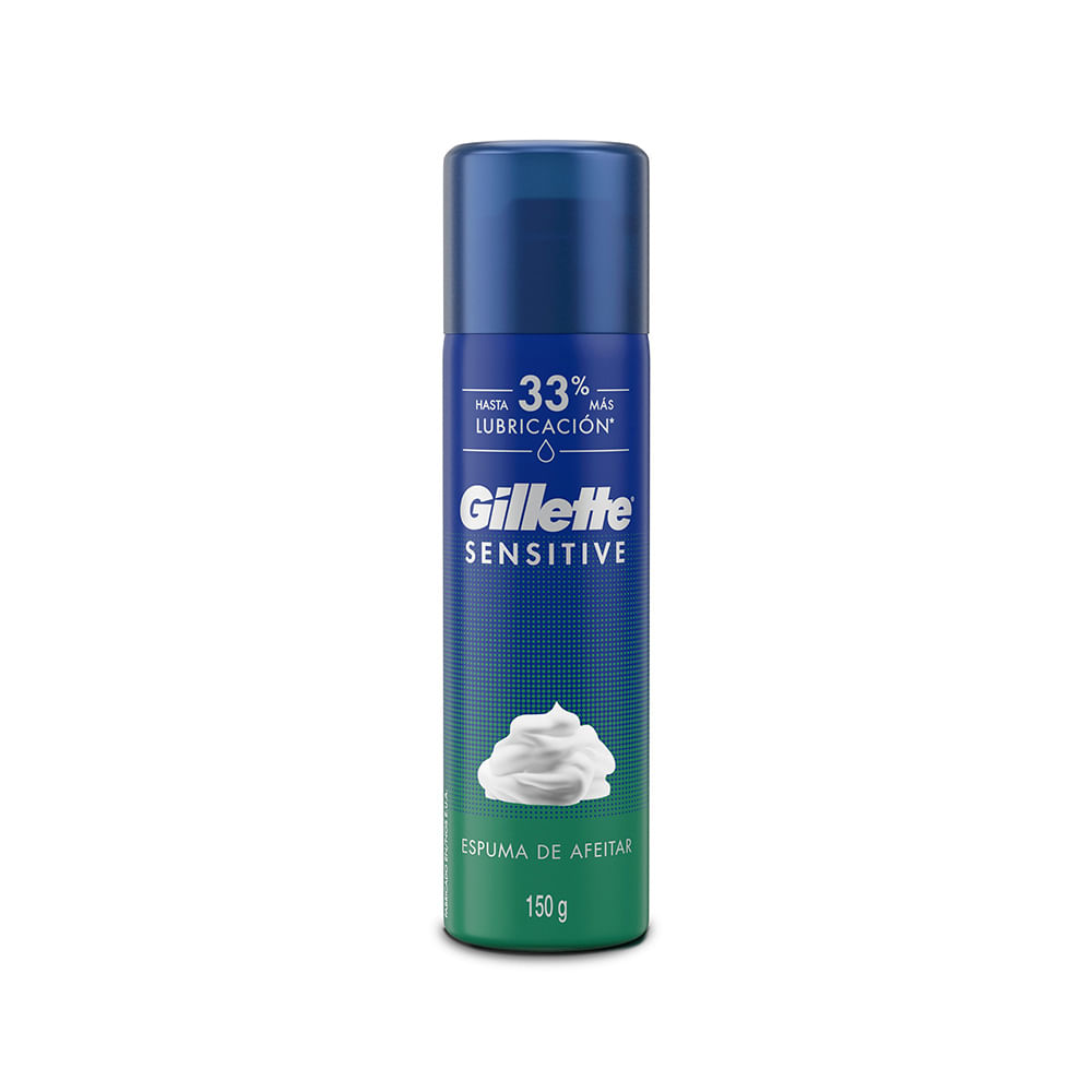 Espuma de afeitar Gillette sensible x 150 gr