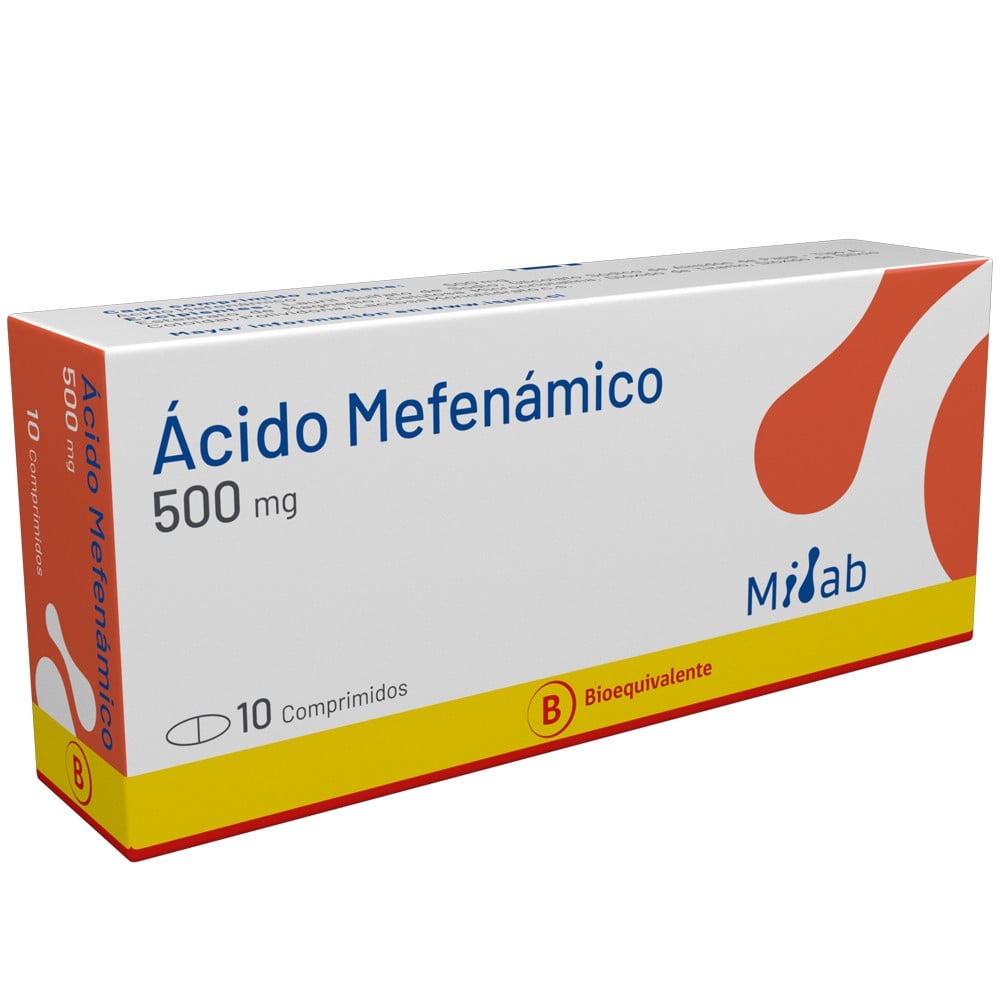 Acido mefenamico 500 mg x 10 Comp BE