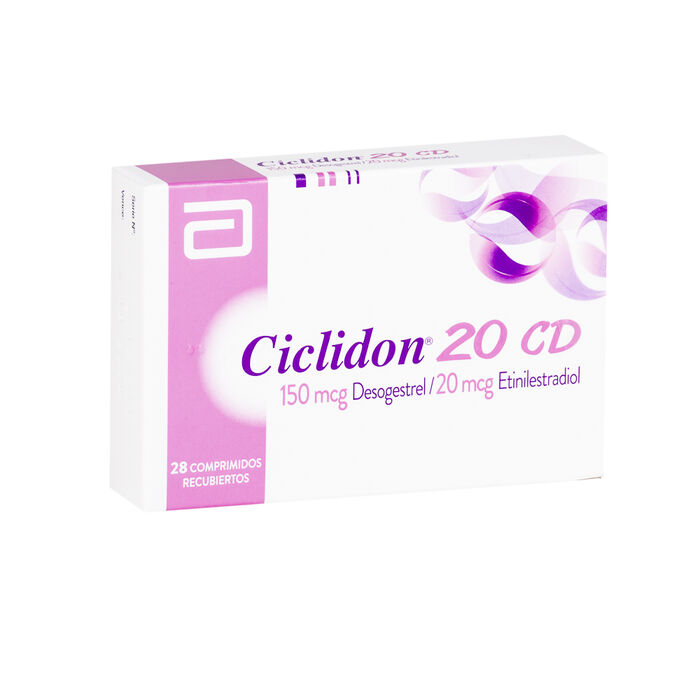 Ciclidon 20 CD (Desogestrel 150 mcg + Etinilestradiol 20 mcg) x 28 comp Abbott