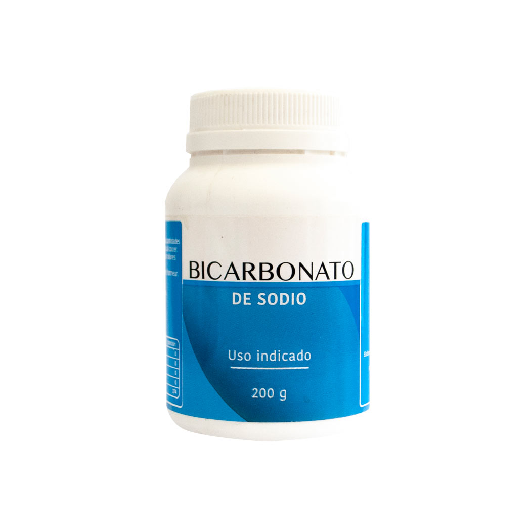 Bicarbonato de sodio x 200 gr FRASCO Drogueria Ñuñoa