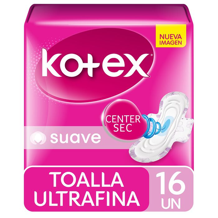 Kotex suave ultrafina x 16