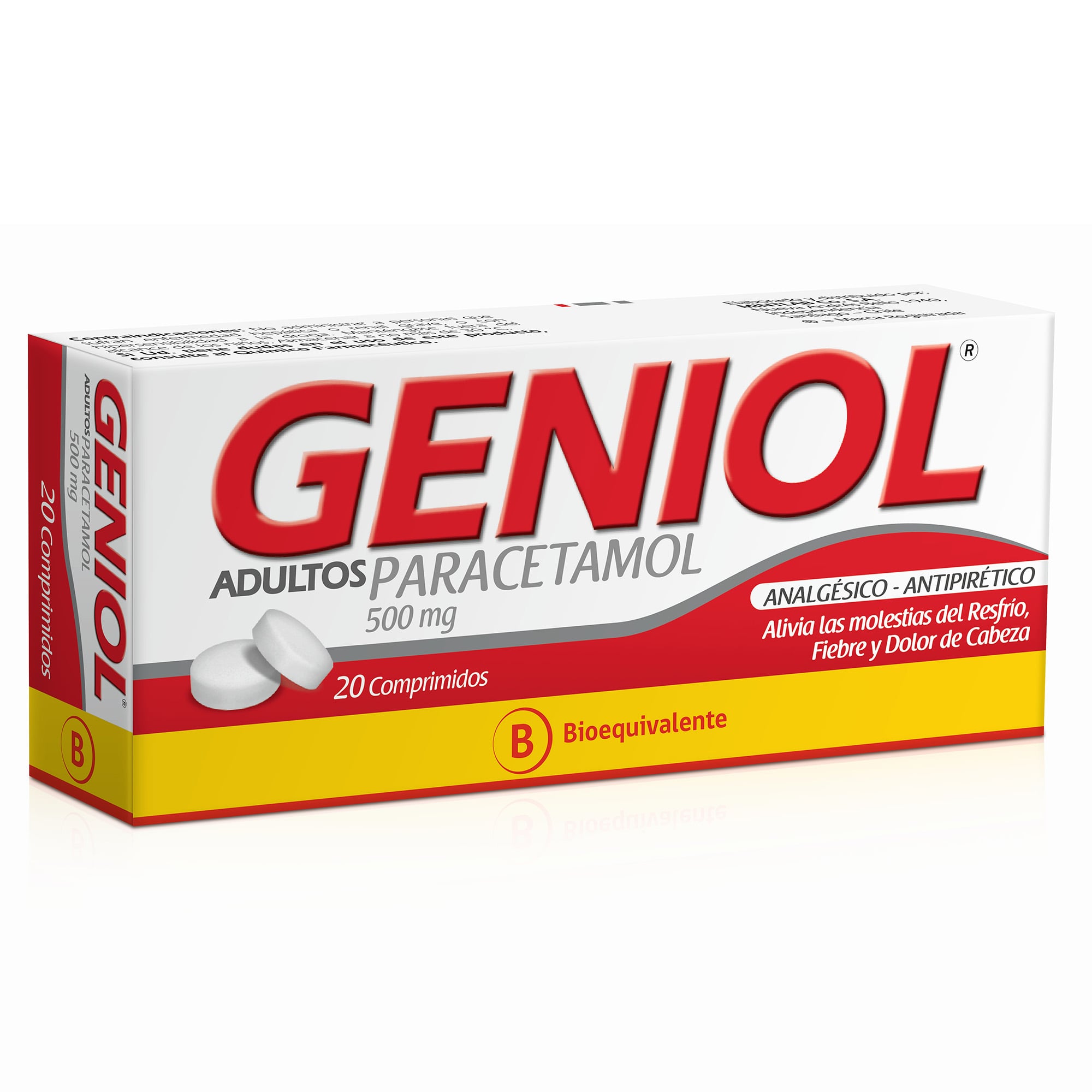 Geniol (Paracetamol) Adulto 500 mg x 20 Comp