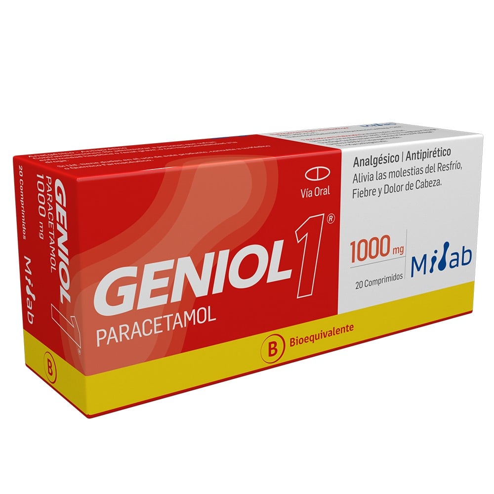 Geniol 1000 mg ( Paracetamol) x 20 comp Milab