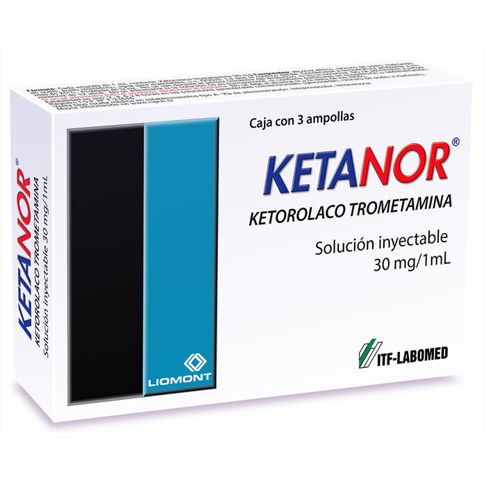 Ketanor (Ketorolaco trometamina) 30 mg/ 1ml x 3 amp ITF-Labomed