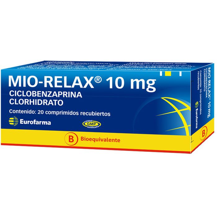 Mio-relax (Ciclobenzaprina) 10 mg x 20 comp Euofarma
